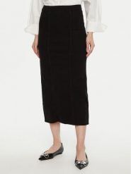 Vero Moda Spódnica jeansowa Medusa 10321775 Czarny Regular Fit. Czarne spódnice Vero Moda, s, bez wzorów, z bawełny. Za 79.99 zł.
