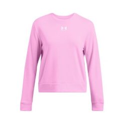 Damski sweatshirt Under Armour Rival Terry. Białe swetry Under Armour, na zimę, bez wzorów, z materiału, bez ramiączek. W wyprzedaży za 214.85 zł.