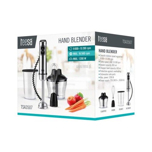 TEESA BLENDER RĘCZNY TSA3507 0.6L 1200W. Blendery TEESA. Za 176.99 zł.