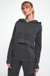 Sweter damski wełniany z kapturem ERMANNO FIRENZE. Swetry Ermanno Firenze, bez wzorów, z wełny, bez ramiączek. W wyprzedaży za 1,552.85 zł.