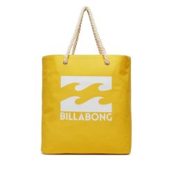 Torebka Billabong. Żółte shopper Billabong, bez wzorów, bez dodatków. Za 99.99 zł.