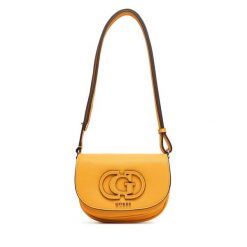 Torebka Guess. Żółte listonoszki Guess, z aplikacjami, bez dodatków. Za 549.99 zł.