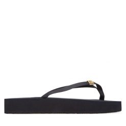 Japonki Tommy Hilfiger. Niebieskie klapki TOMMY HILFIGER, bez wzorów, bez obcasa. Za 119.99 zł.