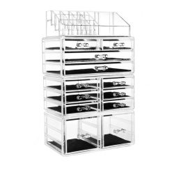 UNIQ UNIQ XXL Kosmetyczka z 12 szufladkami i 16 przegródkami Kuferki do makijażu 1 ct Przeźroczysty. Zestawy Uniq. Za 211.64 zł.