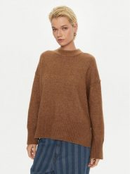 DAY BIRGER ÉT MIKKELSEN Sweter Josie DAY65243463 Brązowy Oversize. Brązowe swetry DAY Birger et Mikkelsen, m, bez wzorów, z wełny, bez ramiączek. Za 519.99 zł.