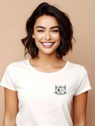 WOOOP Koszulka w kolorze białym rozmiar: XL. Białe bluzki Wooop, xl, bez wzorów, z bawełny, bez kołnierzyka, bez ramiączek. Za 74.11 zł.