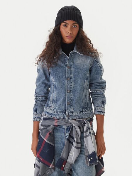 G-Star Raw Kurtka jeansowa Kitoh 3D D26776 E207 Niebieski Regular Fit. Niebieskie kurtki G-Star, l, bez wzorów, z bawełny, bez kaptura. Za 510.99 zł.
