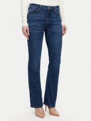 Guess Jeansy WBGA58 D4MZ0 Granatowy Straight Leg. Niebieskie jeansy Guess, z aplikacjami. Za 282.00 zł.