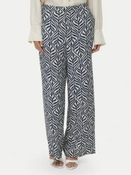 Vero Moda Spodnie materiałowe Josie 10303759 Granatowy Wide Leg. Niebieskie spodnie materiałowe Vero Moda, s, bez wzorów, z materiału. Za 139.99 zł.