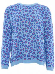 Zwillingsherz Sweter w kolorze błękitno-niebieskim rozmiar: L/XL. Niebieskie swetry Zwillingsherz, l, bez wzorów, z bawełny, bez ramiączek. Za 197.63 zł.