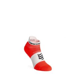 Skarpety biegowe Compressport Pro Racing Socks v4.0 Run Low. Czerwone skarpety Compressport, bez wzorów. Za 70.99 zł.