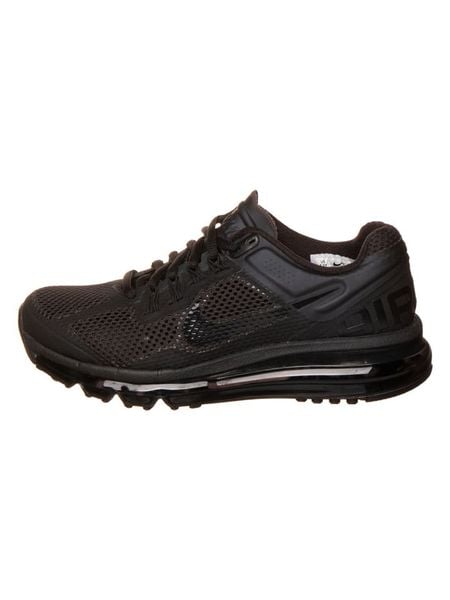 Nike Sneakersy "Air Max 2013" w kolorze czarnym rozmiar: 38,5. Czarne trampki Nike, bez wzorów, bez zapięcia. Za 324.95 zł.