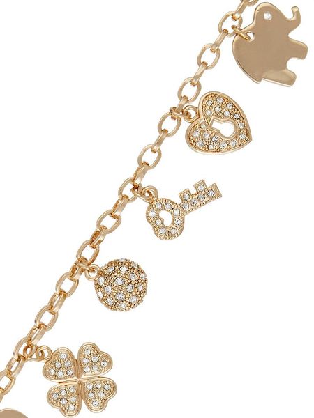 LUXURY AVENUE Pozłacana bransoletka z kryształami rozmiar: onesize. Bransoletki LUXURY AVENUE, z kryształem, pozłacane. Za 144.24 zł.