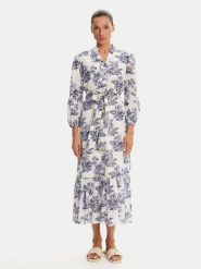 Iconique Sukienka letnia IC25-078 Biały Relaxed Fit. Białe sukienki Iconique, na lato, l, bez wzorów, z bawełny, bez kołnierzyka, bez ramiączek. Za 439.99 zł.