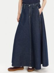 Levi's® Spódnica jeansowa XL 001T4-0001 Granatowy Loose Fit. Niebieskie spódnice s, bez wzorów, z bawełny. Za 379.99 zł.