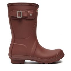 Kalosze Hunter. Czerwone kalosze Hunter, bez wzorów. Za 349.99 zł.