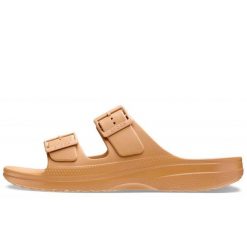 Klapki Crocs Sandały Saturday M Dorośli. Brązowe klapki Crocs, bez wzorów, bez obcasa. Za 199.99 zł.