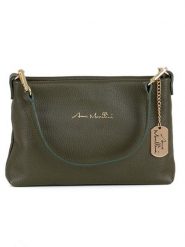 Anna Morellini Skórzana torebka "Sancia" w kolorze khaki - 25 x 16 x 4 cm rozmiar: onesize. Brązowe torby na ramię Anna Morellini, bez wzorów, z materiału, na ramię, bez dodatków. Za 165.99 zł.