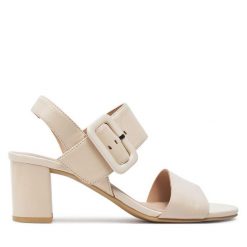 Sandały Caprice. Sandały Caprice, bez wzorów, bez obcasa, na słupku, bez zapięcia. Za 229.99 zł.