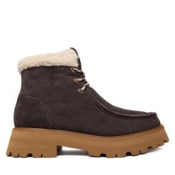Botki MICHAEL Michael Kors. Brązowe botki MICHAEL Michael Kors, bez wzorów, bez obcasa, na płaskiej podeszwie, bez zapięcia. Za 879.99 zł.