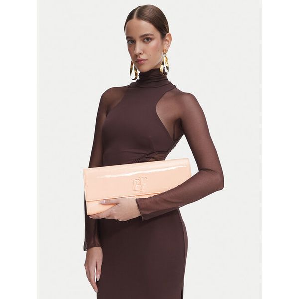 Torebka Elisabetta Franchi. Brązowe kopertówki Elisabetta Franchi, bez wzorów, bez dodatków. Za 939.99 zł.