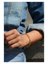 MOODE Bransoletka "Genevieve" rozmiar: onesize. Żółte bransoletki MOODE, ze stali. Za 43.99 zł.