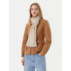 Szalik Tommy Hilfiger. Brązowe szaliki TOMMY HILFIGER, bez wzorów. Za 699.99 zł.