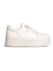 Liu Jo Skórzane sneakersy w kolorze kremowym rozmiar: 41. Brązowe trampki Liu Jo, bez wzorów, bez zapięcia. Za 333.81 zł.