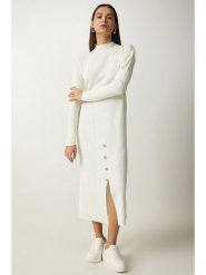 Happiness Istanbul Sukienka w kolorze białym rozmiar: onesize. Białe sukienki Happiness Istanbul, na co dzień, bez wzorów, ze splotem, bez kołnierzyka, bez ramiączek, maxi, proste. Za 73.99 zł.