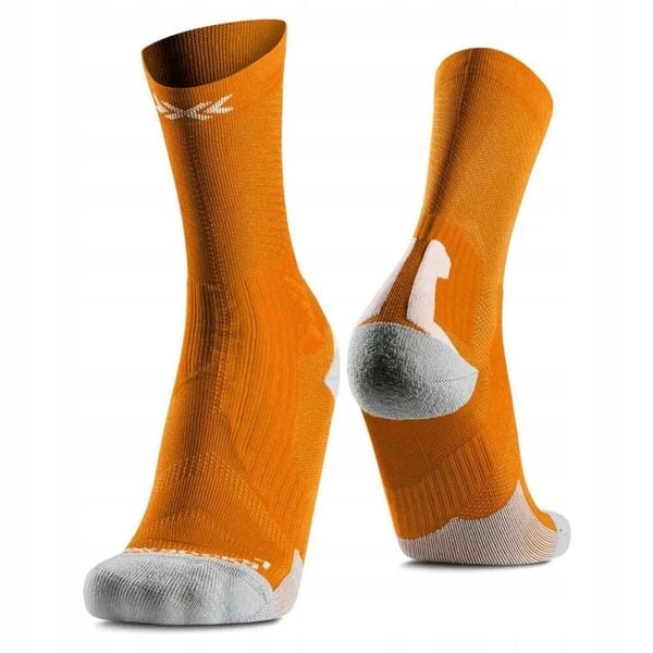 Skarpety unisex X-Socks Bike Perform Crew Flame Orange O030. Brązowe skarpety X Socks, bez wzorów. Za 119.99 zł.