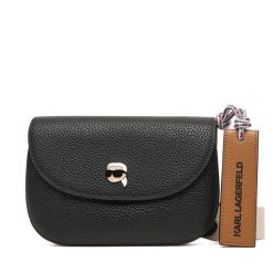 Torebka KARL LAGERFELD. Czarne listonoszki KARL LAGERFELD, bez wzorów, bez dodatków. Za 779.99 zł.