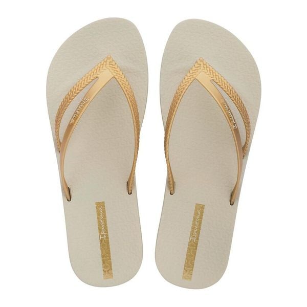 Klapki damskie japonki Ipanema Bossa Soft. Brązowe klapki Ipanema, bez wzorów, z gumy, bez obcasa. Za 79.00 zł.