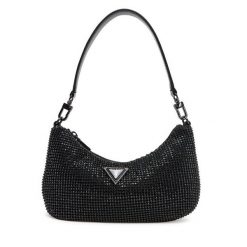 Torebka Guess. Czarne torebki klasyczne Guess, z aplikacjami, bez dodatków. Za 419.99 zł.