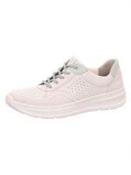 Legero Skórzane sneakersy "Sprinter" w kolorze kremowo-zielonym rozmiar: 41. Brązowe trampki Legero, bez wzorów, bez zapięcia. Za 231.13 zł.