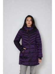 CANADA weather gear Płaszcz zimowy w kolorze fioletowym rozmiar: S. Różowe płaszcze CANADA weather gear, na zimę, s, bez wzorów, z puchu, bez kaptura. Za 260.99 zł.