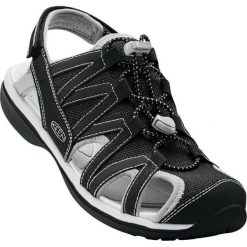 KEEN sandały damskie Sage Sandal W Black/Black 36. Czarne sandały Keen, bez wzorów, z otwartym noskiem, bez obcasa, bez zapięcia. Za 202.00 zł.
