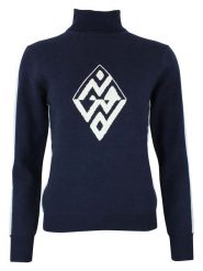 Peak Mountain Golf w kolorze granatowo-białym rozmiar: XL. Białe golfy Peak Mountain, xl, z aplikacjami, bez ramiączek. Za 217.99 zł.