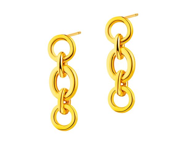 Złote kolczyki. Żółte kolczyki Apart, złote. Za 729.00 zł.