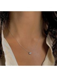 OR Carats Złoty naszyjnik z diamentami - dł. 40 cm rozmiar: onesize. Szare naszyjniki OR Carats, z diamentem, złote. Za 956.99 zł.