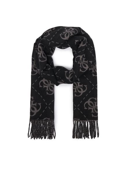Guess Szalik AM9666 POL03 Czarny. Czarne rękawiczki Guess, z aplikacjami, z poliesteru. Za 234.99 zł.