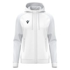 Damska bluza z kapturem full zip Macron Atlas. Czarne bluzy Macron, l, bez wzorów, z dzianiny, z kapturem. Za 229.65 zł.