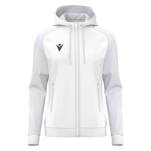 Damska bluza z kapturem full zip Macron Atlas. Niebieskie bluzy Macron, m, bez wzorów, z dzianiny, z kapturem. Za 232.90 zł.