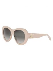 Celine Okulary przeciwsłoneczne unisex w kolorze beżowo-szarym rozmiar: 55. Brązowe okulary przeciwsłoneczne Celine, bez wzorów, z tworzywa sztucznego, wakacyjne. Za 1,574.95 zł.