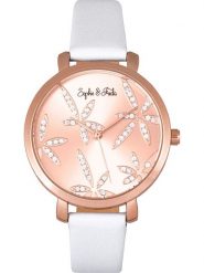 Sophie & Freda Zegarek kwarcowy "Key West" w kolorze różowozłoto-białym rozmiar: onesize. Białe, analogowe zegarki Sophie & Freda. Za 152.99 zł.