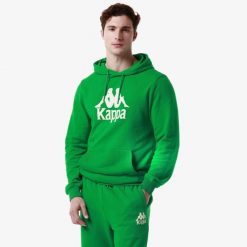 Bluza z kapturem Kappa Malmo 2. Zielone bluzy Kappa, bez wzorów, z kapturem. W wyprzedaży za 235.05 zł.