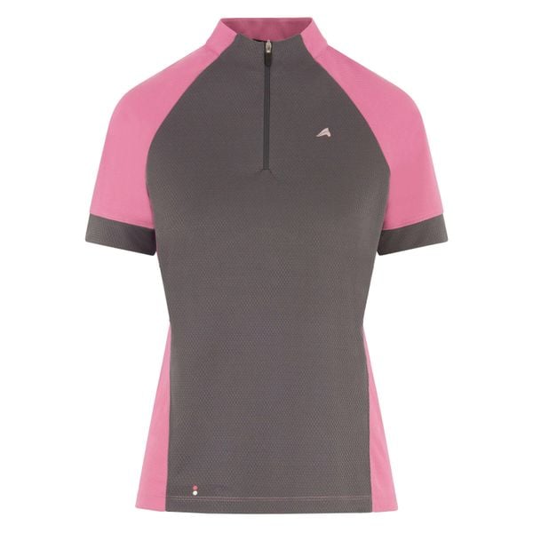 Damska koszulka do jazdy konnej Euro-Star Rena. Czerwone bluzki EURO-STAR, bez wzorów, retro, bez kołnierzyka, bez ramiączek. W wyprzedaży za 221.65 zł.