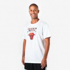Koszulka do koszykówki unisex Tarmak NBA Chicago TS 900. Białe bluzki TARMAK, xs, bez wzorów, z bawełny, sportowe, bez kołnierzyka, bez ramiączek. Za 89.99 zł.