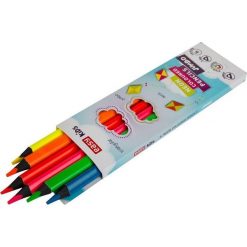 Kredki Trójkątne Neon Jumbo 6 Kolorów. Kredki do oczu Easy Stationery. Za 13.99 zł.