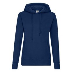 Bluza Damska Z Kapturem. Niebieskie bluzy FRUIT OF THE LOOM, xl, bez wzorów, z kapturem. Za 98.99 zł.