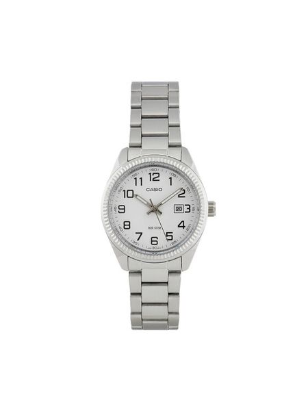 Casio Zegarek LTP-1302PD-7BVEG Srebrny. Szare, analogowe zegarki Casio, srebrne. Za 269.99 zł.